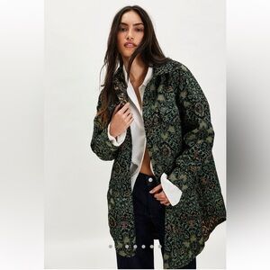 NWOT We The Free Tapestry Jacquard Button-Down